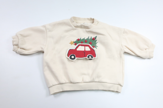 Sweatshirt from H&M - Size 68 - Off-white