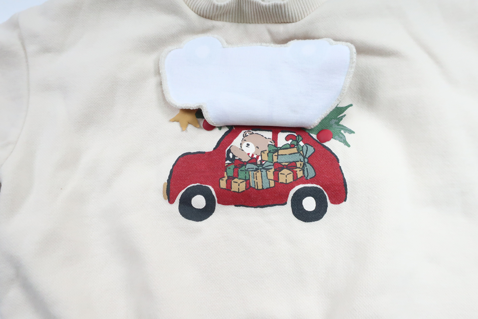 Sweatshirt von H&MM - Größe 68 - Cremeweiß