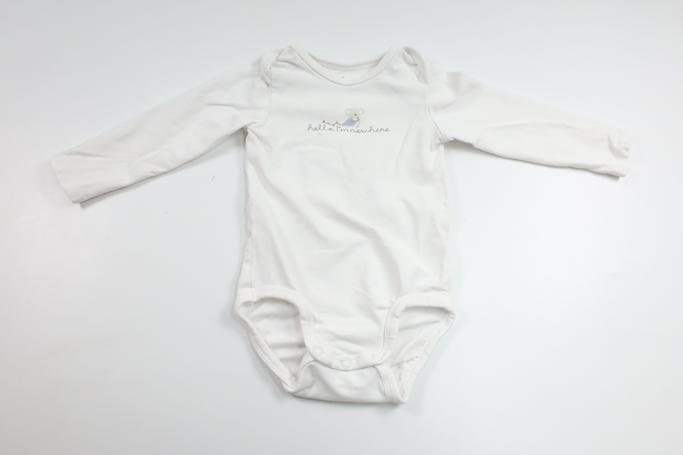 Body von H&MM - Größe 74 - Weiß