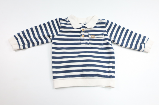 Gestreifter Pullover von Name It – Größe 68 – Weiß