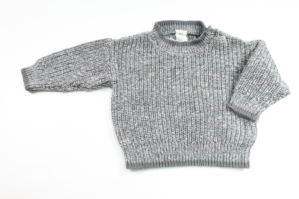 Strickpullover von H&MM - Größe 68 - Grau