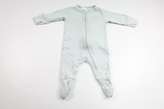 Gerippter Pyjama von Zara – Größe 62 – Blau