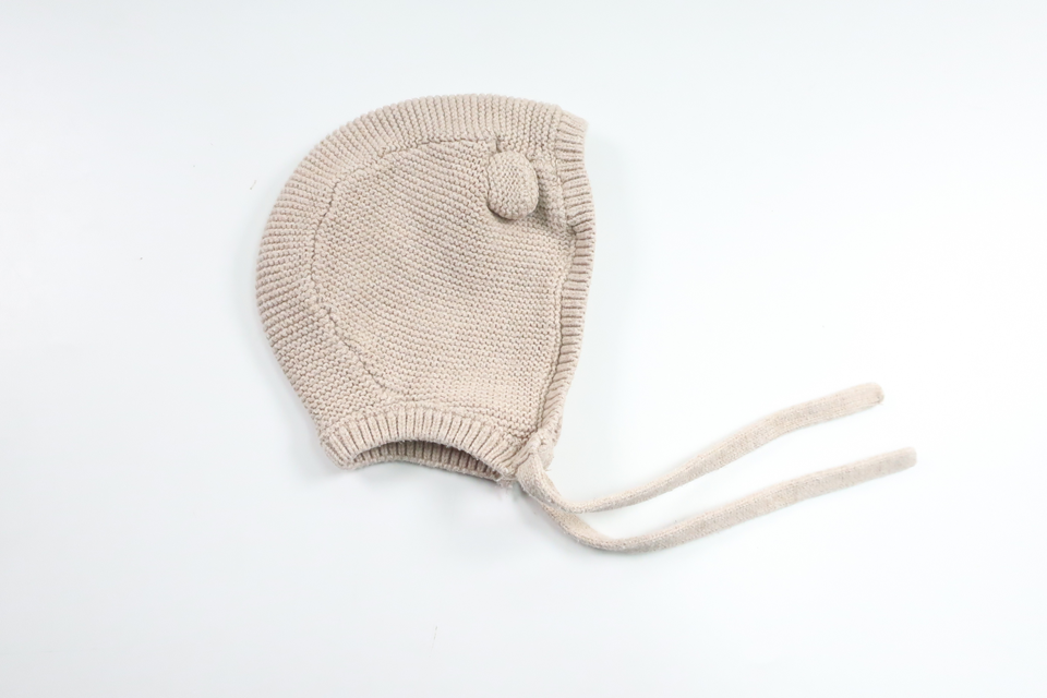 Strickmütze von H&MM - Größe 62/68 - Beige