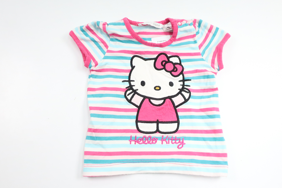 T-Shirt mit Hello Kitty von H&MM - Größe 74 - Rosa