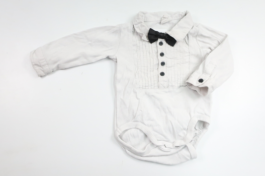 Body von H&MM - Größe 68 - Weiß