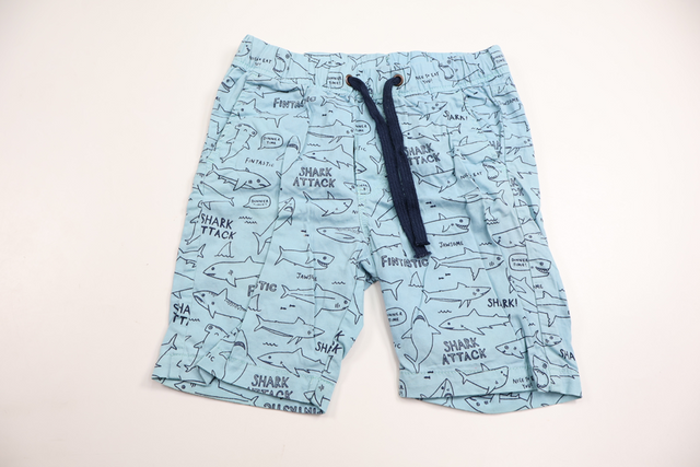 H&M Shark Shorts - Size 110 - Blue