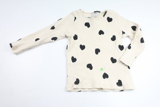 Gerippter Pullover von Lindex – Größe 98 – Cremeweiß