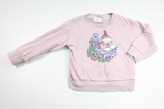 Sweatshirt mit Mumin-Motiv von Mumin by Lindex – Größe 104 – Lila