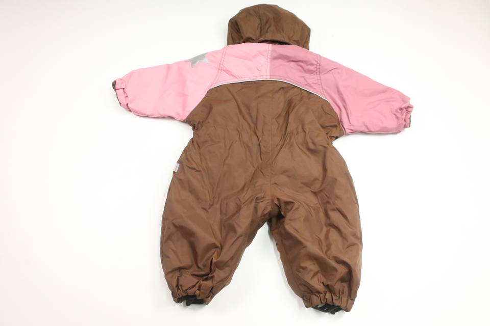 Fleecegefütterter Overall von Mikk-line – Größe 74 – Braun