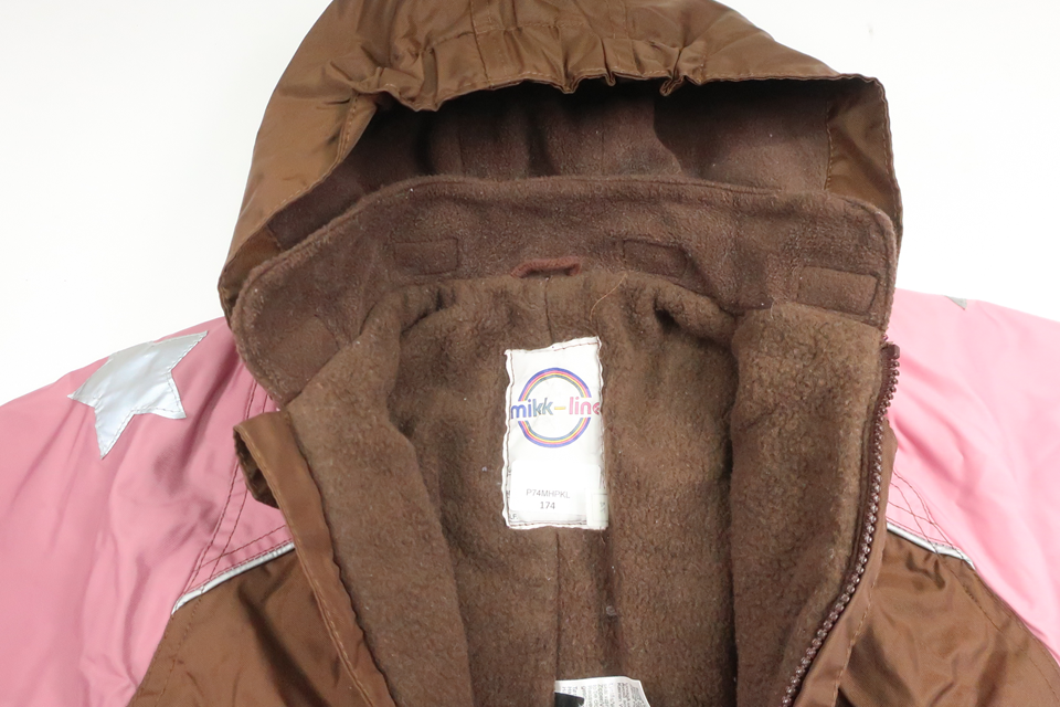 Fleecegefütterter Overall von Mikk-line – Größe 74 – Braun