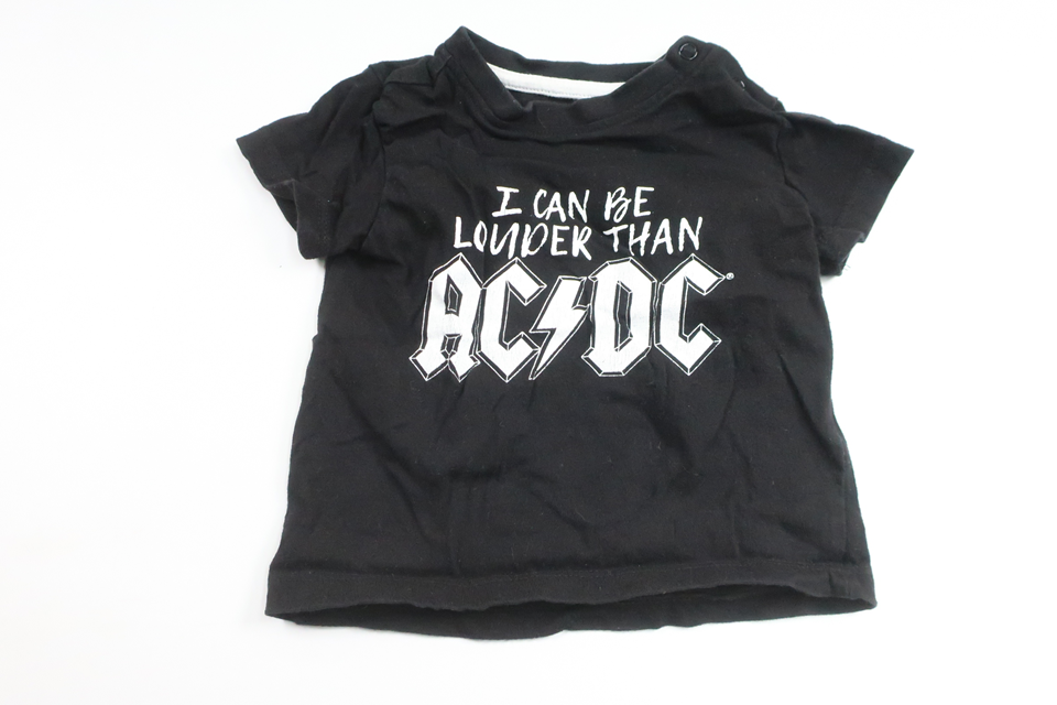 ACDC-T-Shirt – Größe 68 – Schwarz