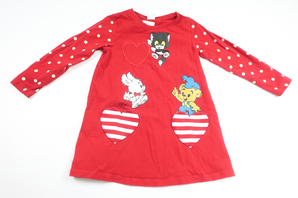 Kleid von Bamse by Lindex – Größe 104 – Rot