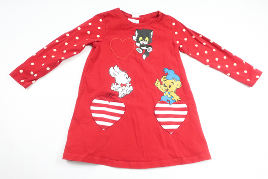 Kleid von Bamse by Lindex – Größe 104 – Rot