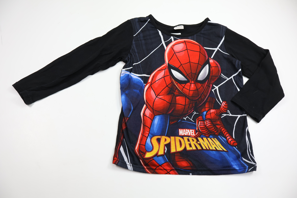 Tröja med Spindelmannen från Marvel - Storlek 122/128 - Svart