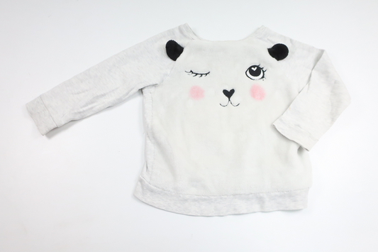 Pyjamapullover von H&MM - Größe 98/104 - Grau