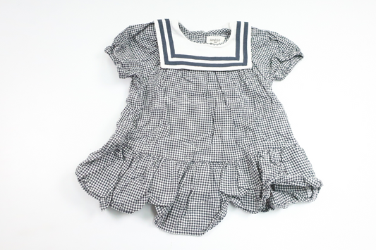 Karierte Tunika „Sailor“ von Newbie – Größe 68 – Marineblau