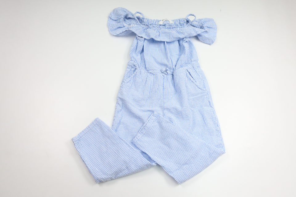 Gestreifter Jumpsuit von H&MM - Größe 104 - Blau