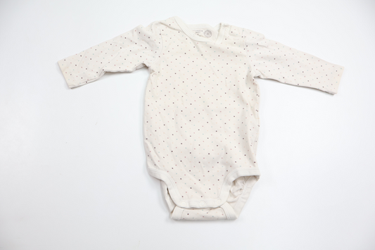 Prickig body från Lindex - Storlek 62 - Vit