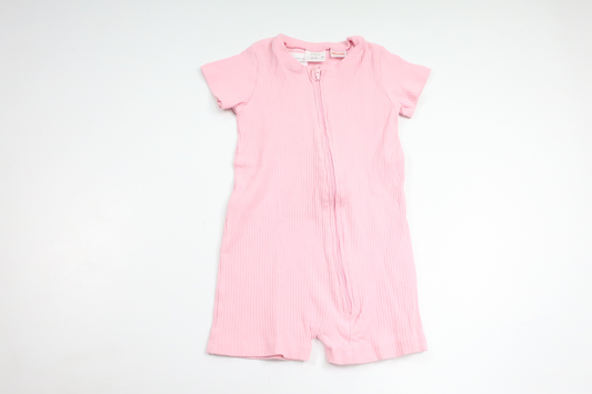 Gerippter Jumpsuit von Zara – Größe 86 – Rosa