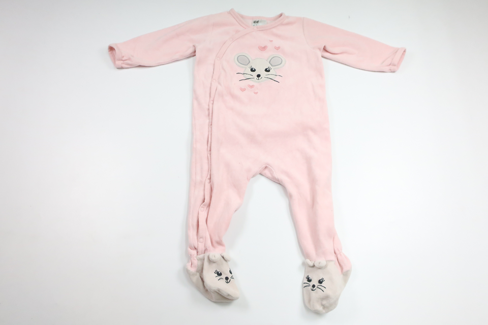 Fleece pyjamas from H&M - Size 80 - Pink