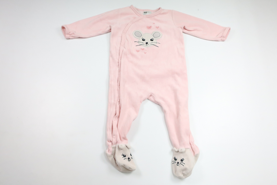 Fleece pyjamas from H&M - Size 80 - Pink