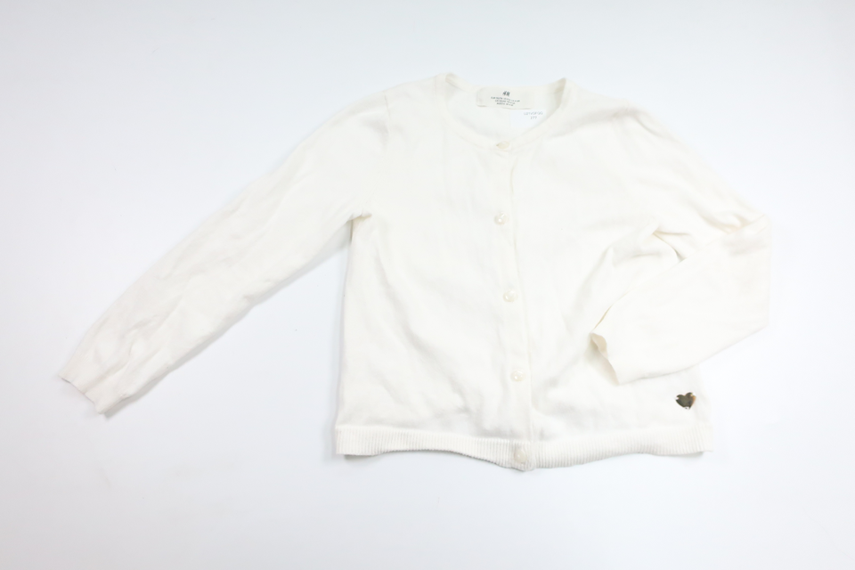 Knitted cardigan from H&M - Size 110/116 - White