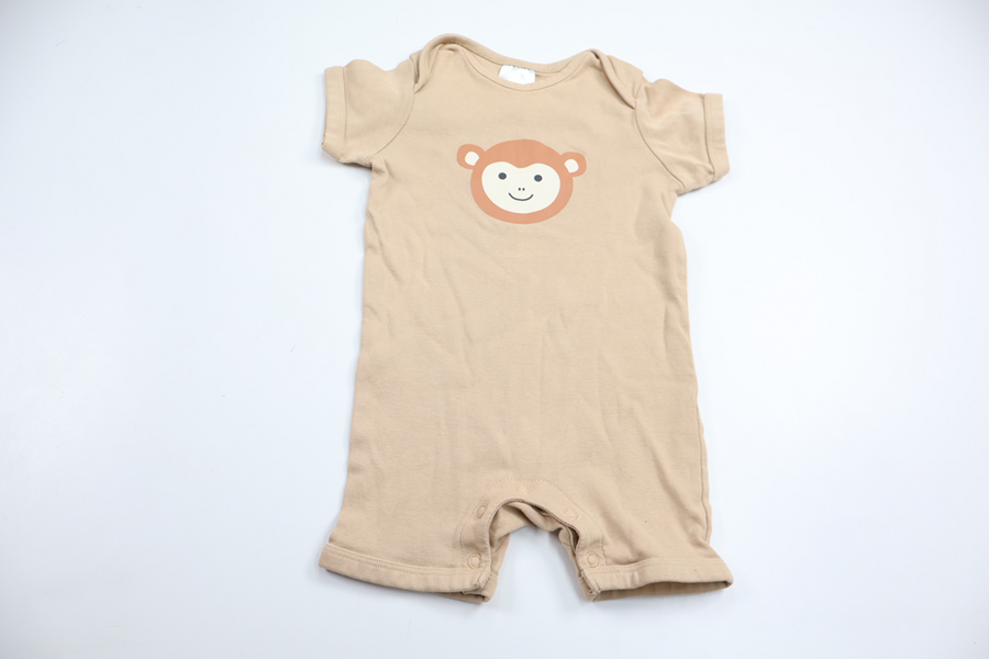 Pyjamas med apa från Kappahl - Storlek 62/68 - Beige