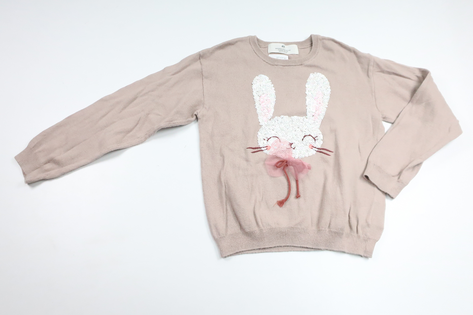Knitted sweater from H&M - Size 110/116 - Beige