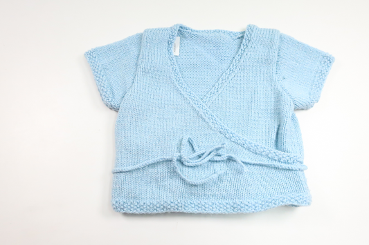 Knitted sweater from Hemstickat - Size 110 - Blue