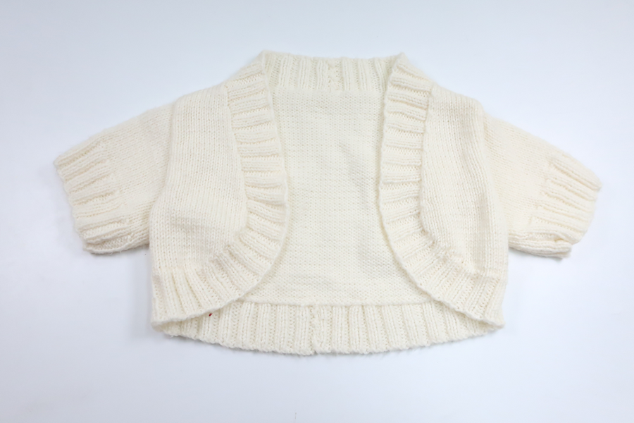 Knitted cardigan from Hemstickat - Size 98/104 - Off-white