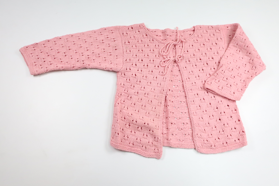Knitted cardigan from Hemstickat - Size 110/116 - Pink
