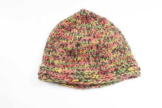 Stickad mössa från Hemstickat - Storlek 74/80 - Multi