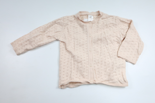 Knitted cardigan from H&M - Size 74 - Pink