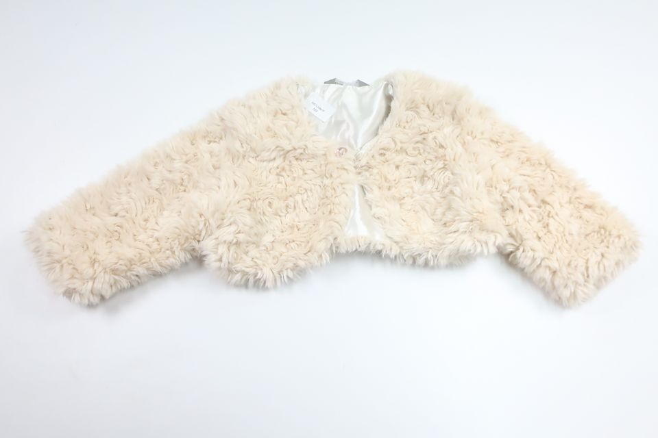 Faux fur bolero from Lindex - Size 104 - Beige