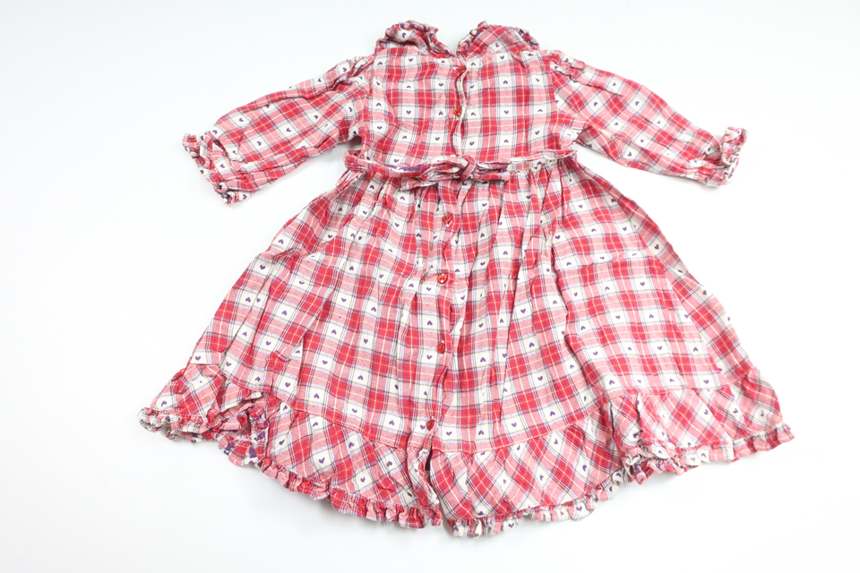 Checked dress from Cellbes - Size 74/80 - Red