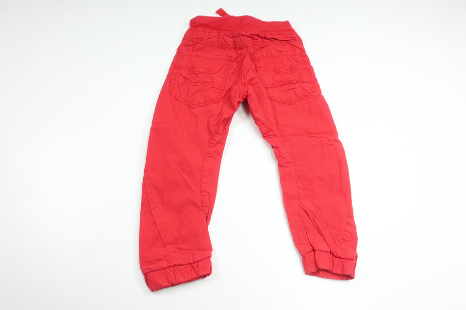 Lined trousers from KAXS - Size 98 - Red
