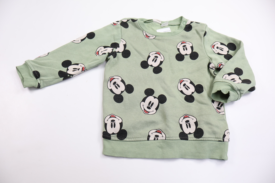 Sweatshirt med Musse Pigg från H&M - Storlek 92 - Grön
