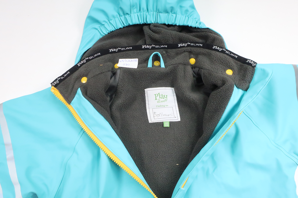 Fleece-lined rain jacket from Play in BLWR - Size 110/116 - Blue