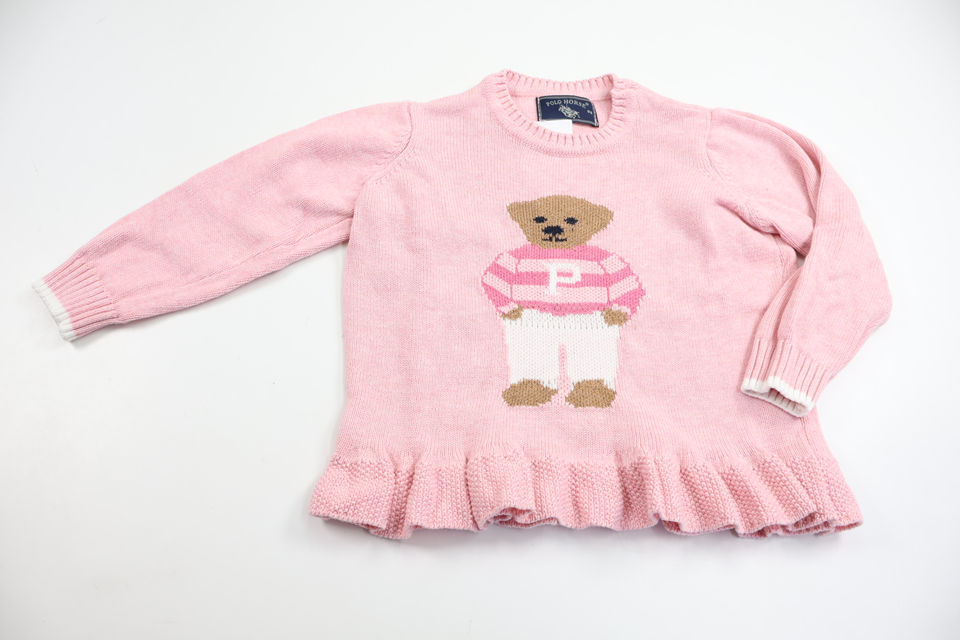 Stickad tröja från Polo Horse - Storlek 86/92 - Rosa