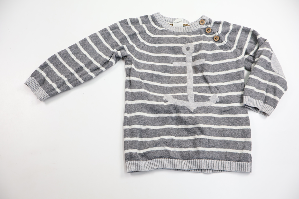 Stickad tröja från H&M - Storlek 92 - Grå