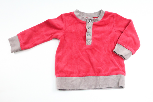 Fleece Santa top from Kappahl - Size 62/68 - Red