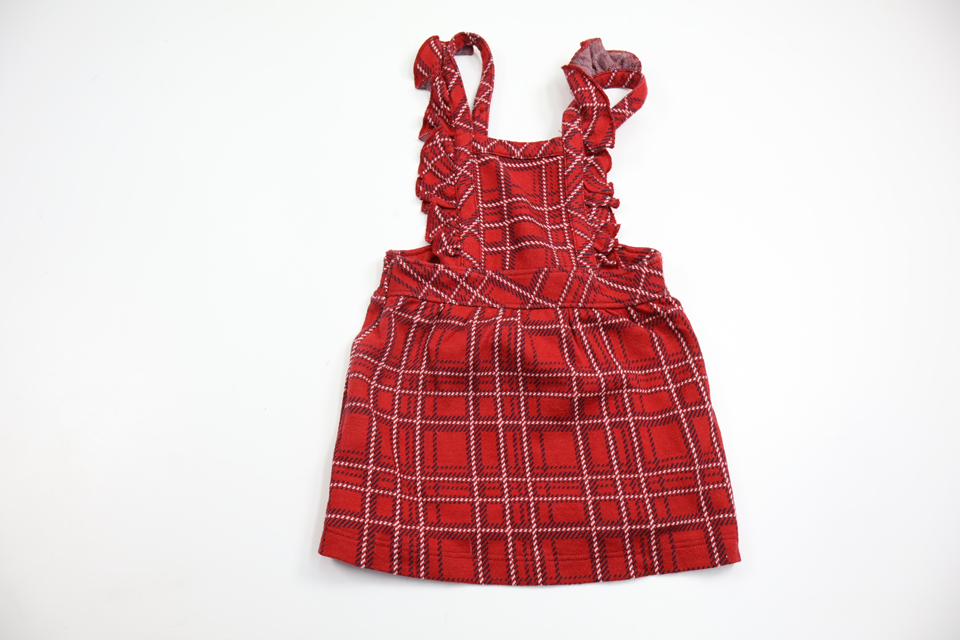 Hängselklänning från My Wear Baby - Storlek 80 - Röd