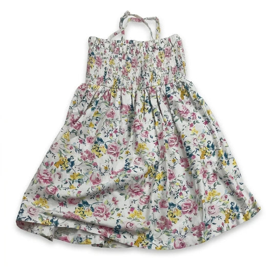 Blommig klänning från Luca & Lola - Storlek 110/116 - Vit