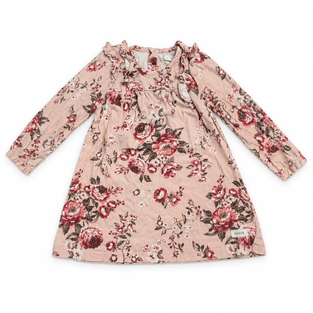 Blommig tröja från Newbie - Storlek 86 - Rosa