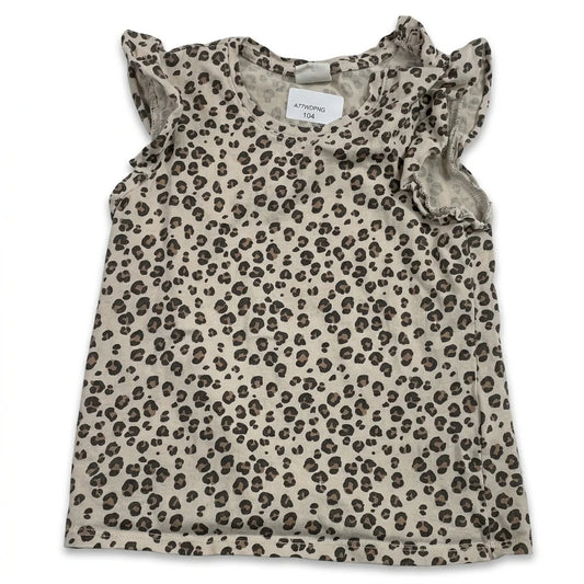 Djurmönstrad t-shirt från H&M - Storlek 86 - Beige