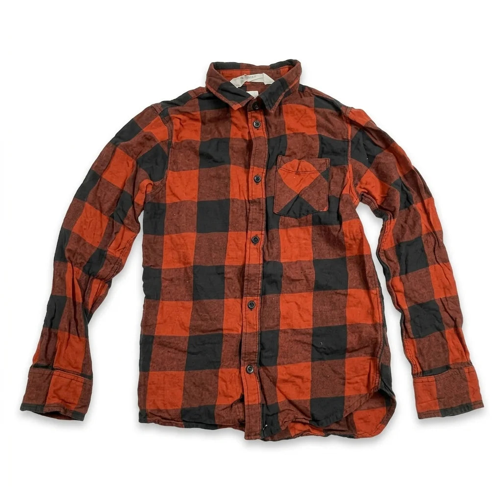 Rutig skjorta från H&M - Storlek 134 - Orange