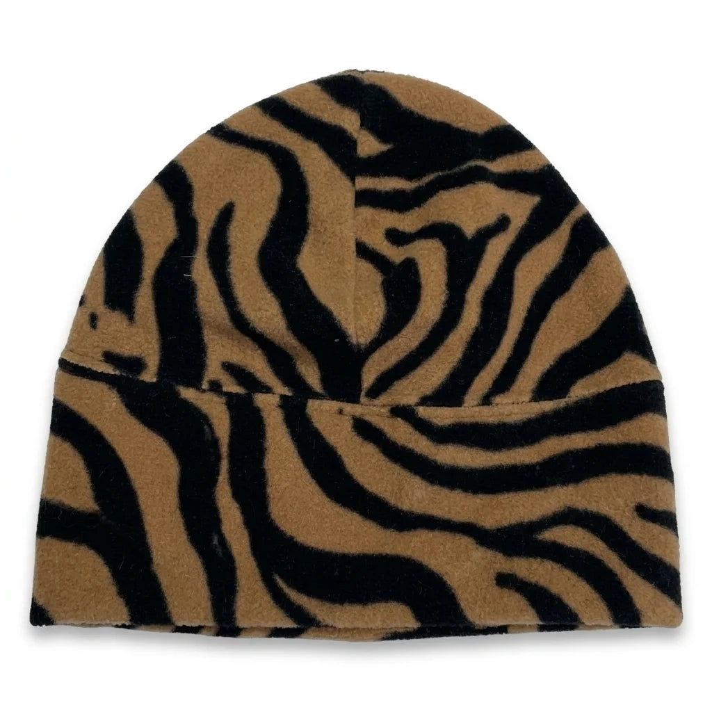 Animal print beanie from Arket - Size 49/51 - Brown