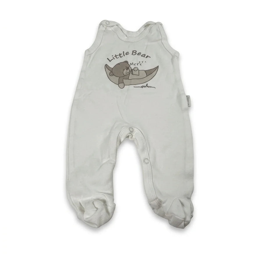 Mönstrad onesie från Mamatiti - Storlek 62 - Vit