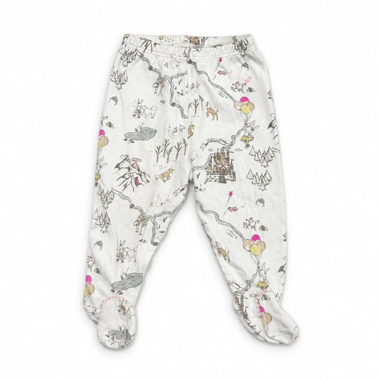 Mönstrad onesie från Livly - Storlek 68/74 - Benvit