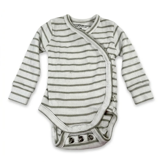 Randig body från Tiny One - Storlek 44 - Vit